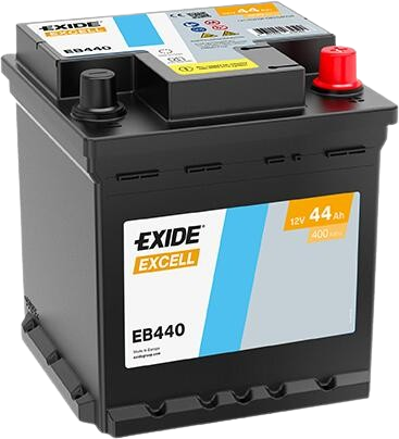 Exide Excell EB440 12V 44Ah D+ (Fiat Kocka)