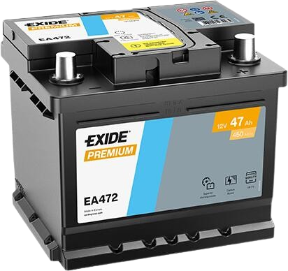 Exide Premium EA472 12V 47Ah D+ (Premijum Akumulator)