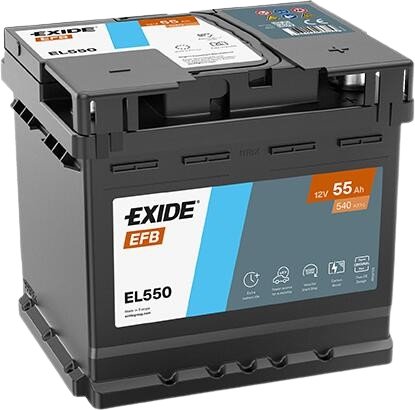Exide EFB EL550 12V 55AH D+ (Start&Stop akumulator)