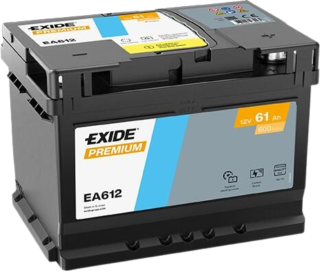 Exide Premium EK612 12V 61Ah D+ (Premijum Akumulator)