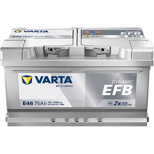 Varta Dynamic EFB 12V 75Ah D+ (E46) akumulator