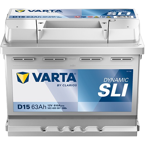 Varta Dynamic SLI 12V 63Ah D+ (D15) akumulator